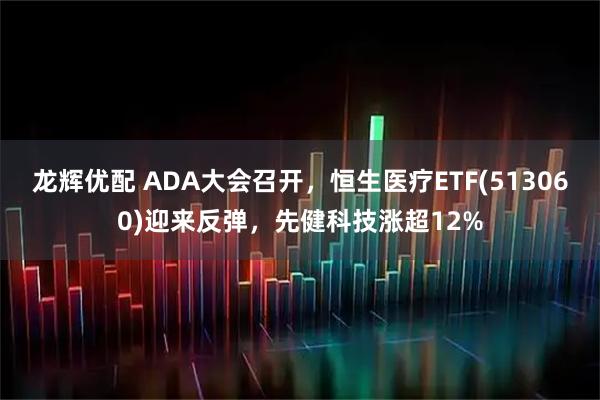龙辉优配 ADA大会召开，恒生医疗ETF(513060)迎来反弹，先健科技涨超12%